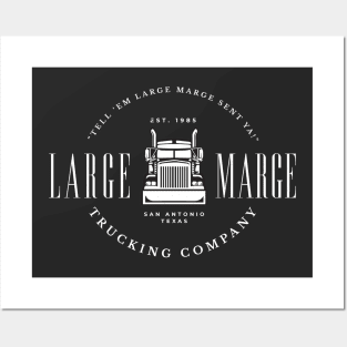 Large Marge Trucking Company - modern vintage logo Posters and Art